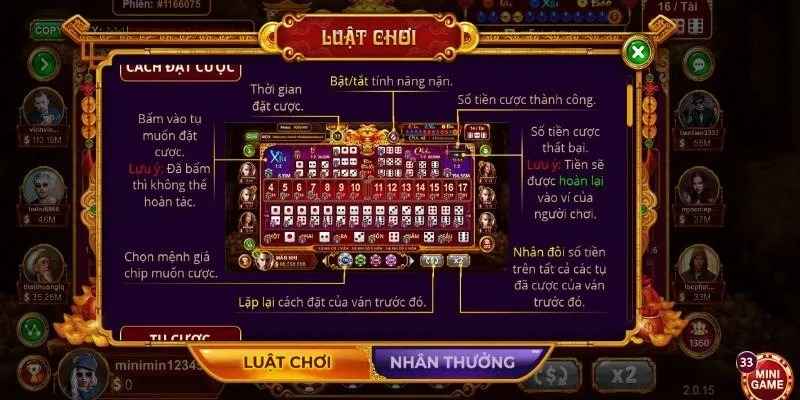 Bí quyết chơi Sicbo Tài Phú dễ thắng từ cao thủ