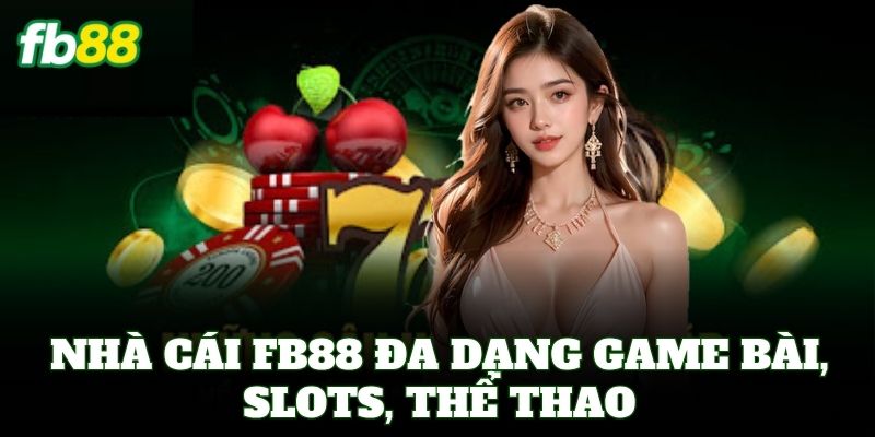Nhà Cái FB88 đa dạng game bài, slots, thể thao
